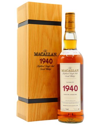 Macallan 1940 35 Year Old Fine Rare