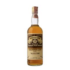 Benriach 12 Year Old 1969 Gradient Brown Label - Meregalli Import
