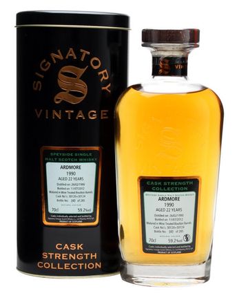 Ardmore 1990 22 Year Old Cask #30120 24 Signatory Cask Strength Collection