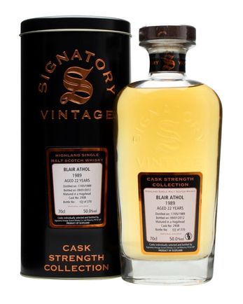 Blair Athol 1989 22 Year Old Cask #2938 Signatory Cask Strength Collection