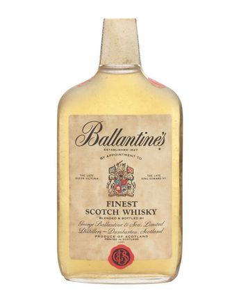 Ballantine's Finest Bottled 1960s Clear Plastic Cap