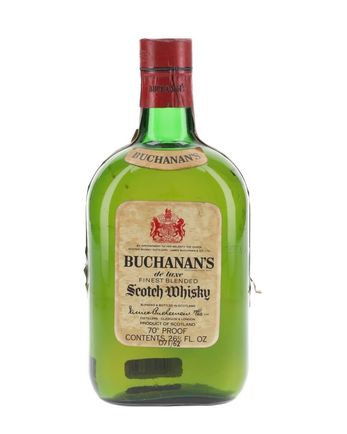 Buchanan's De Luxe Blended Whisky Bottled 1970s