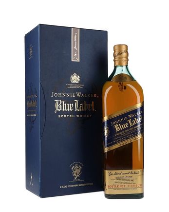 Johnnie Walker Blue Label Old Presentation Litre Bottle