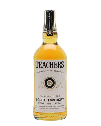 Teacher's Bottled 1970s Gold Cap