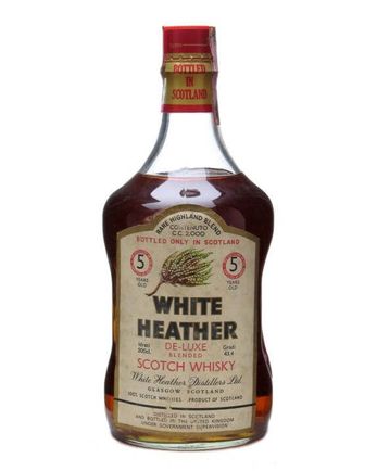 White Heather 5 Year Old Bottled 1980s Half Gallon