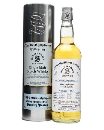 Bunnahabhain 1997 14 Year Old Cask #5554-6 Peated Signatory Un-Chillfiltered Collection