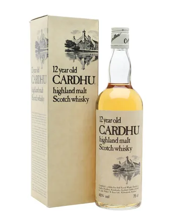 Cardhu 12 Year Old 1970s Cream Label