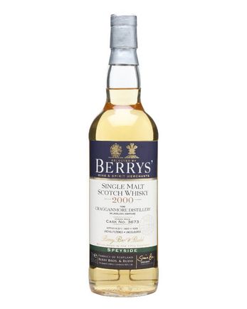 Cragganmore 2000 11 Year Old Cask #3673 Berry Bros & Rudd