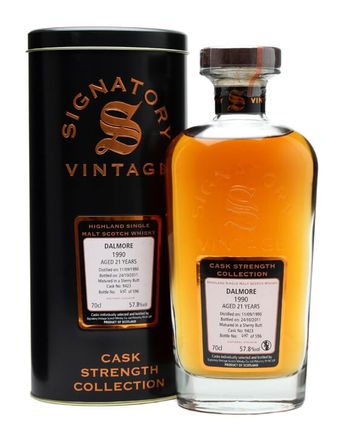 Dalmore 1990 21 Year Old Cask #9423 Signatory Cask Strength Collection