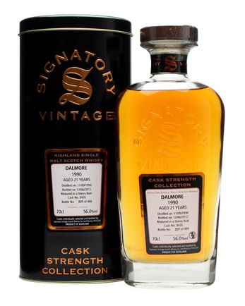 Dalmore 1990 21 Year Old Sherry Butt #9426 Signatory Cask Strength Collection