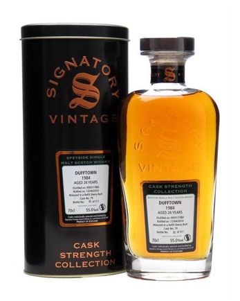 Dufftown 1984 26 Year Old Refill Sherry Butt #79 Signatory Cask Strength Collection