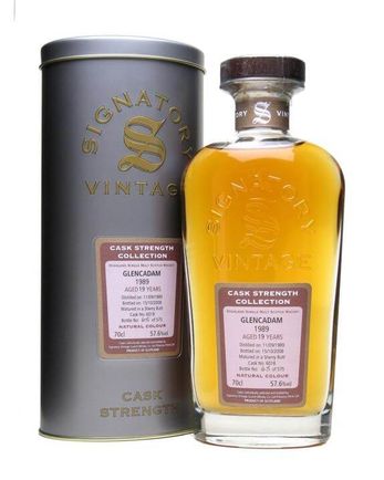Glencadam 1989 19 Year Old Sherry Cask #6018 Signatory Cask Strength Collection