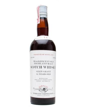 Glen Grant 14 Year Old Army Navy Stores Bottled 1960's Independent Bottling