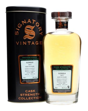 Glenisla 1977 34 Year Old Cask #19605 Signatory Cask Strength Collection