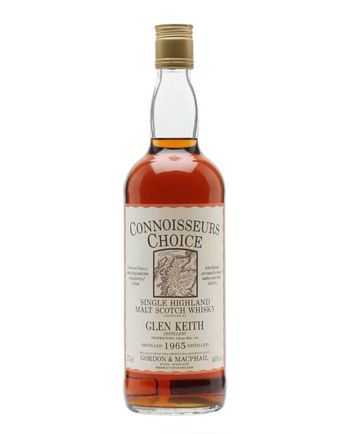 Glen Keith 1965 Map Label Connoisseurs Choice Gordon & Macphail