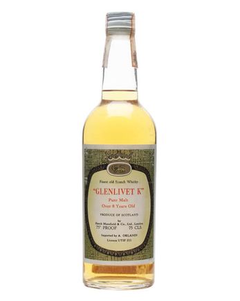 Glenlivet K Pure Malt 8 Year Old Hatch Mansfield Independent Bottling