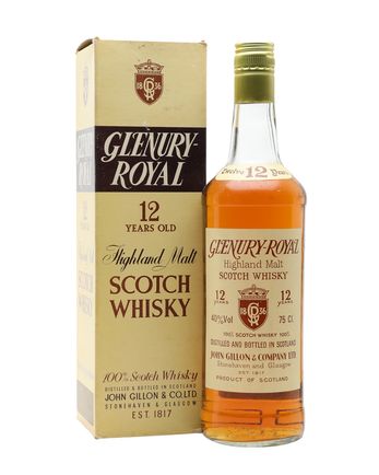Glenury Royal 12 Year Old Bottled 1970s