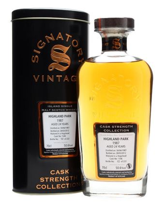 Highland Park 1987 24 Year Old Cask #1546 Signatory Cask Strength Collection