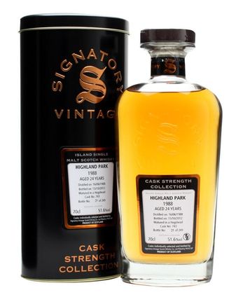Highland Park 1988 24 Year Old Cask #743 Signatory Cask Strength Collection