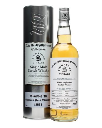 Highland Park 1991 21 Year Old Sherry Butt #15121 Signatory Un-chillfiltered Collection