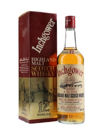 Inchgower 12 Year Old Bottled 1980s Cream Red