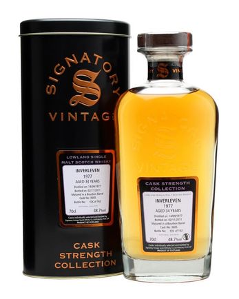 Inverleven 1977 34 Year Old Cask #3605 Signatory Cask Strength Collection
