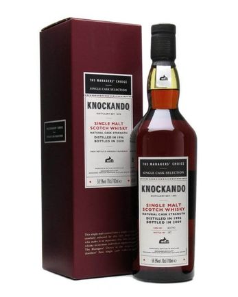 Knockando 1996 12 Year Old Managers Choice Sherry Cask