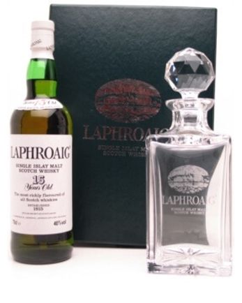 Laphroaig 15 Year Old With Crystal Decanter