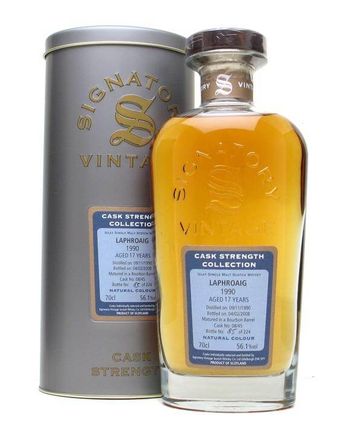 Laphroaig 1990 17 Year Old Signatory Cask Strength Collection