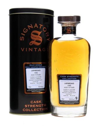 Laphroaig 1990 19 Year Old Cask #87 Signatory Cask Strength Collection