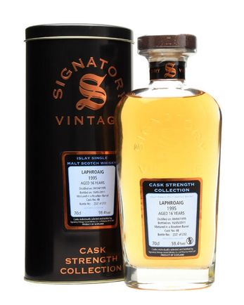 Laphroaig 1995 16 Year Old Cask #48 Signatory Cask Strength Collection