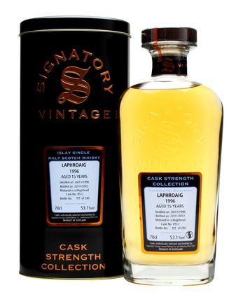 Laphroaig 1996 15 Year Old Cask #8512 Signatory Cask Strength Collection