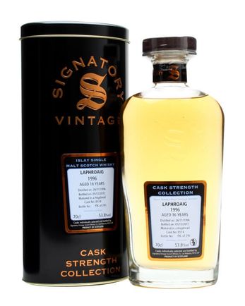 Laphroaig 1996 16 Year Old Cask #8514 Signatory Cask Strength Collection