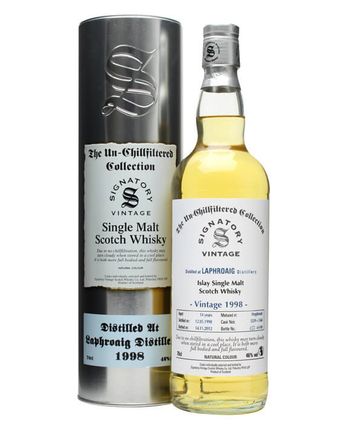 Laphroaig 1998 14 Year Old Cask #5559+60 Signatory Un-chillfiltered Collection