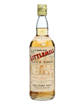 Littlemill 5 Year Old Bottled 1970s Tall
