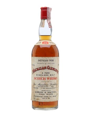 Macallan Glenlivet 1938 31 Year Old Sherry Cask G M Gordon & Macphail