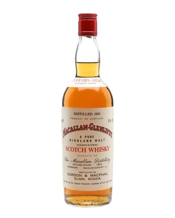 Macallan-Glenlivet 1958 15 Year Old Sherry Cask Bottled 1970s Gordon & Macphail