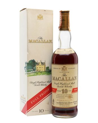Macallan 10 Year Old Full Proof Bottled 1980s