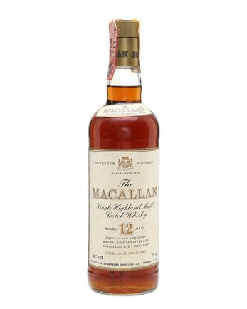 Macallan 12 Year Old Bottled 1980s Screwcap 43 100cl