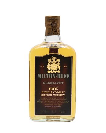 Miltonduff Glenlivet 12 Year Old Bottled 1980's