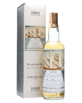 Port Ellen 1981 Bottled 1993 Sails in the Wind Moon Moon Import The Sails in the Wind