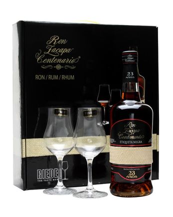 Ron Zacapa Centenario 23 Etiqueta Negra Riedel Set
