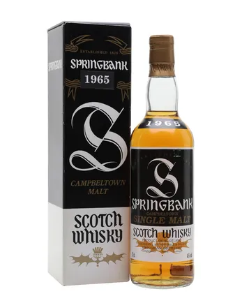 Springbank 1965 black & white label