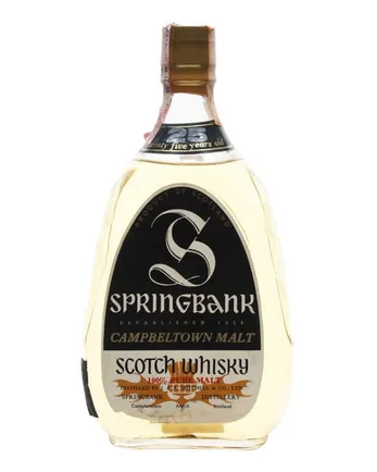 Springbank 25 Year Old Pear Shape Bottle